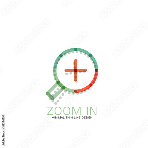 Vector thin line design logo magnifying glass, search and find or zoom logotype concept. Linear minimalistic business icon Free Download Vector thin line design logo magnifying glass, search and find or zoom logotype concept. Linear minimalistic business icon - GFXLoad