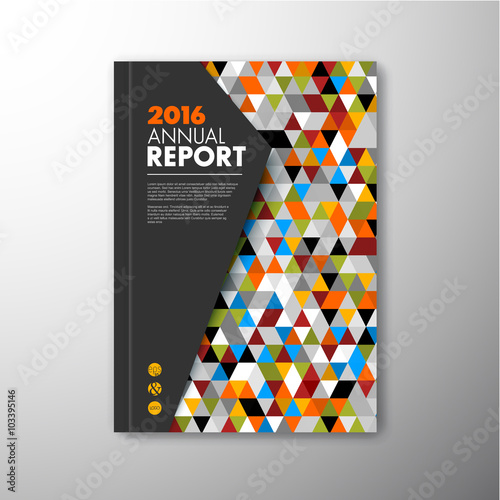 Modern Vector abstract brochure design template