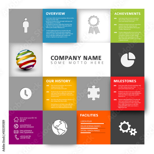 Mosaic Company profile template