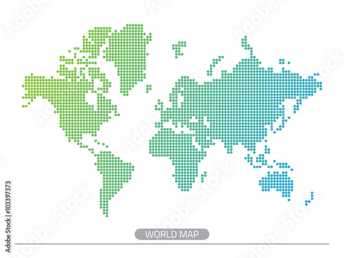 Dotted world map