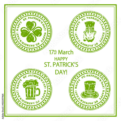 St. Patricks Day stamp