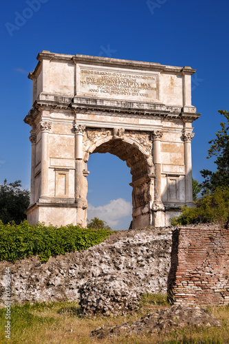 Arch of Titus on Roman Forum in Rome, Italy © Tomas Marek
