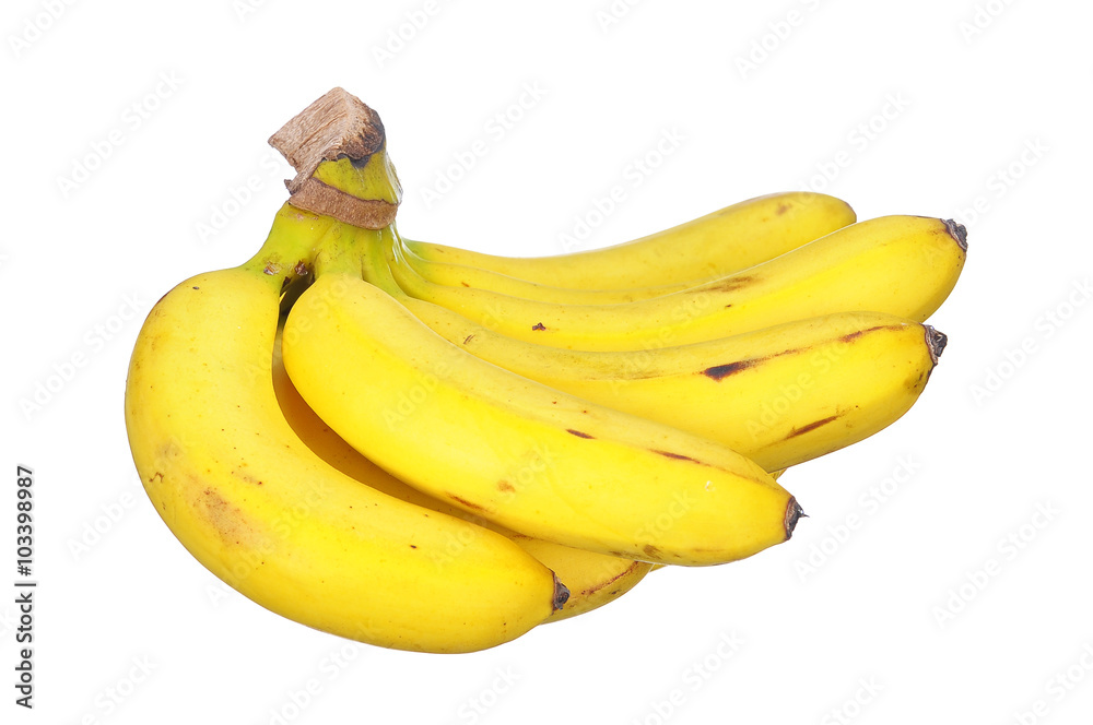 Bunch of  banana isolated on white