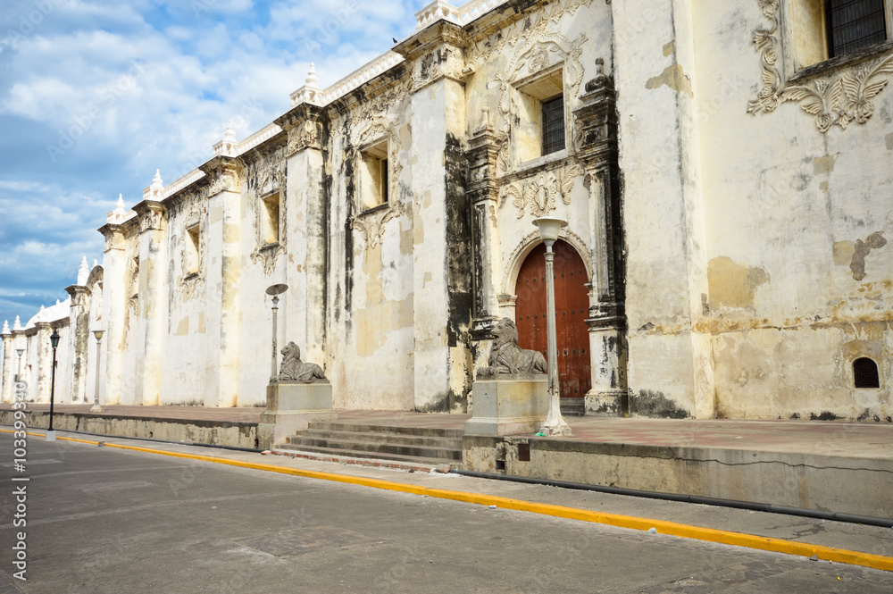 The Cathedral of Leon in Nicaragua is the largest in Central America