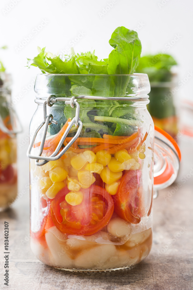 Salad in jar
Salad in jar