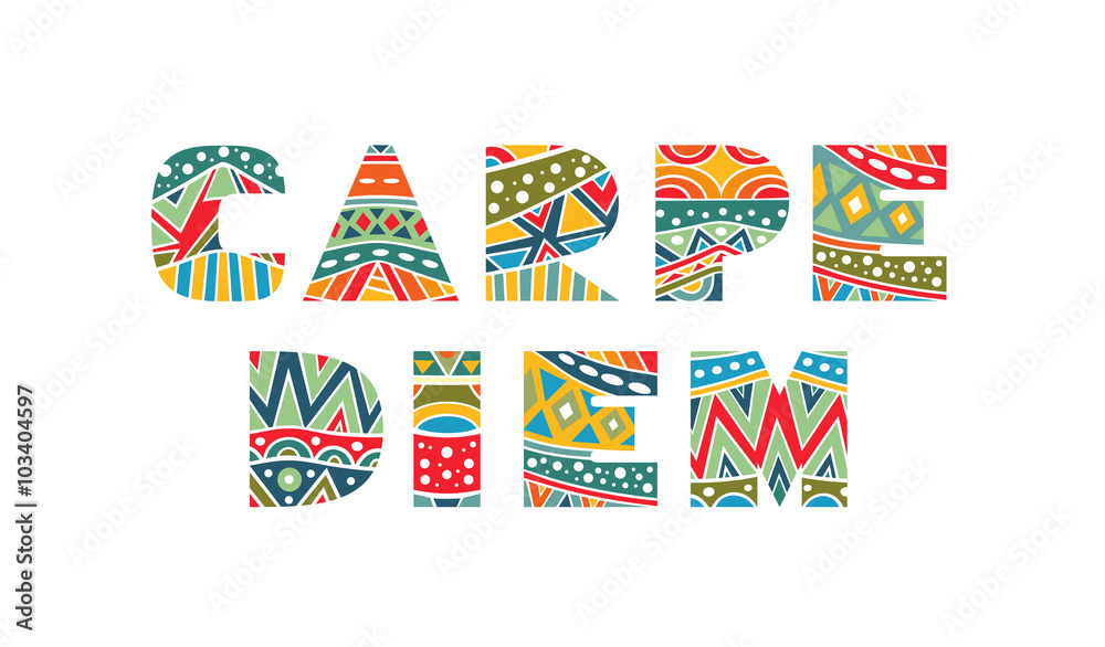 Carpe Diem Ornate Lettering Carpe Diem Ornate Lettering