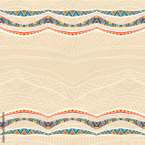 Festive Background With Ornate Ribbons