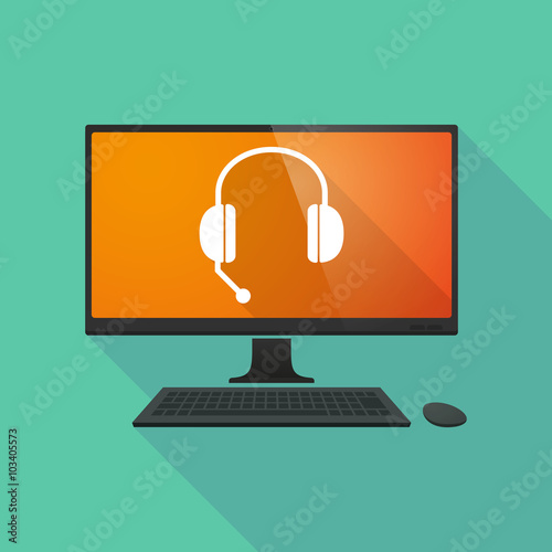 Personal computer with  a hands free phone device