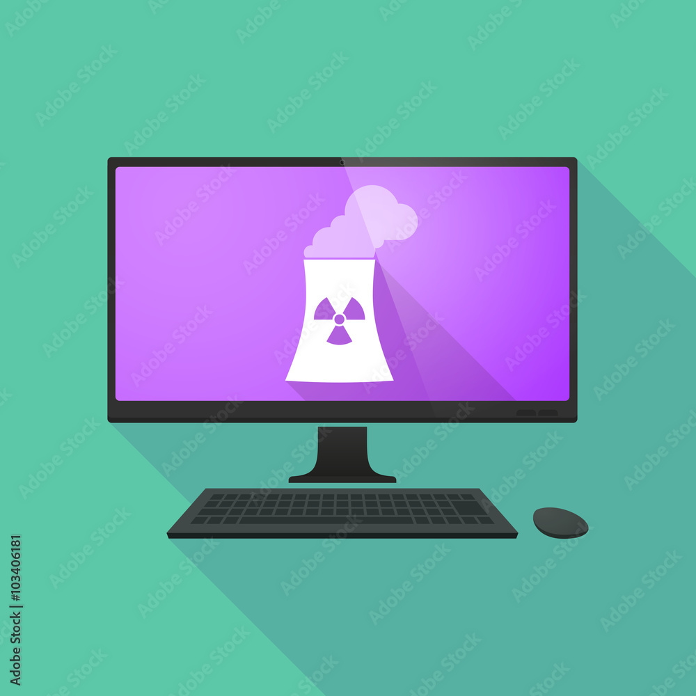 Personal computer with a nuclear power station Personal computer with a nuclear power station
