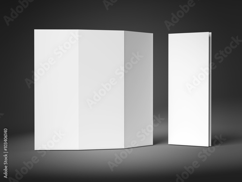 Tri-fold Brochure Leaflet Zigzag Folded