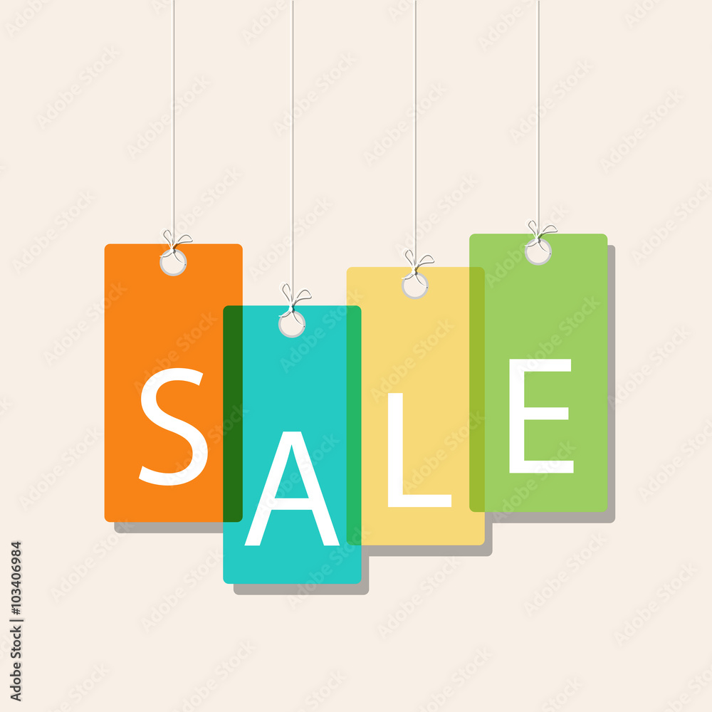 Sale sign multi color. Flat design business financial marketing banking marketing advertising web minimal concept illustration. Sale sign multi color. Flat design business financial marketing banking marketing advertising web minimal concept illustration.