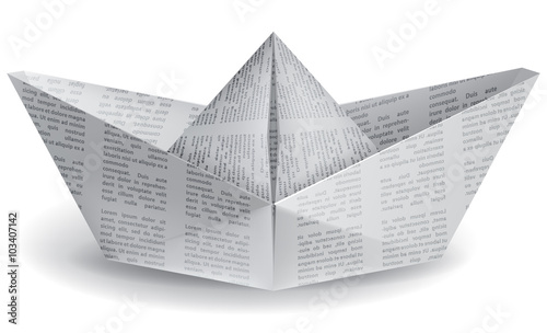 small paper boat
