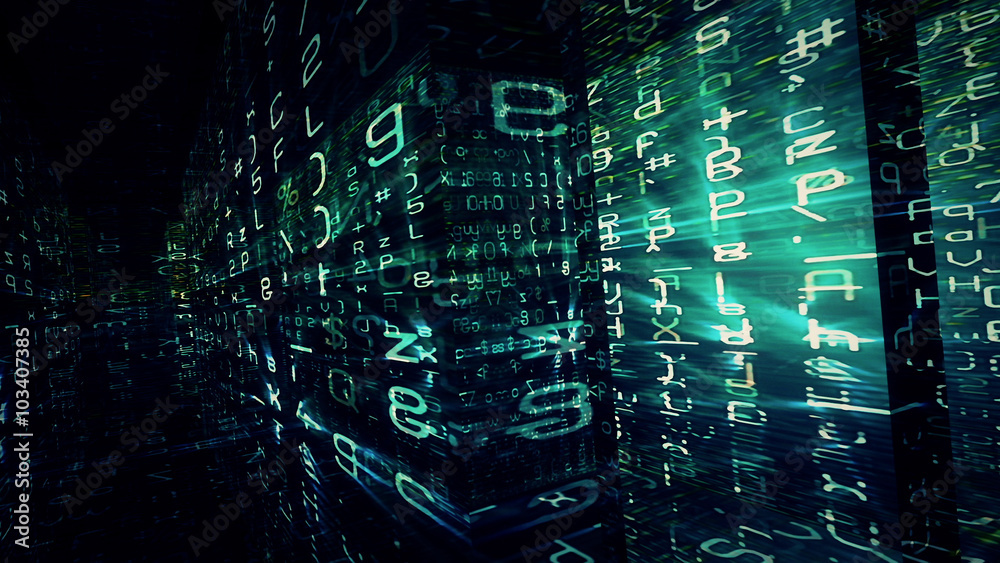 Naklejka premium Futuristic Digital Tech Display 10793