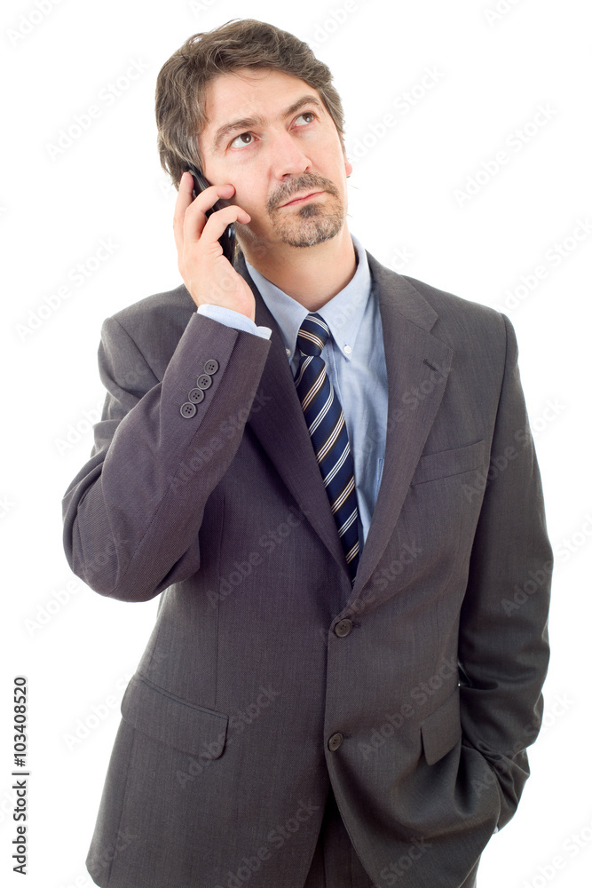 on the phone on the phone