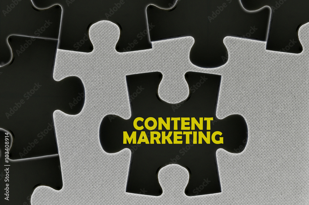 The black jigsaw puzzle written word content marketing The black jigsaw puzzle written word content marketing