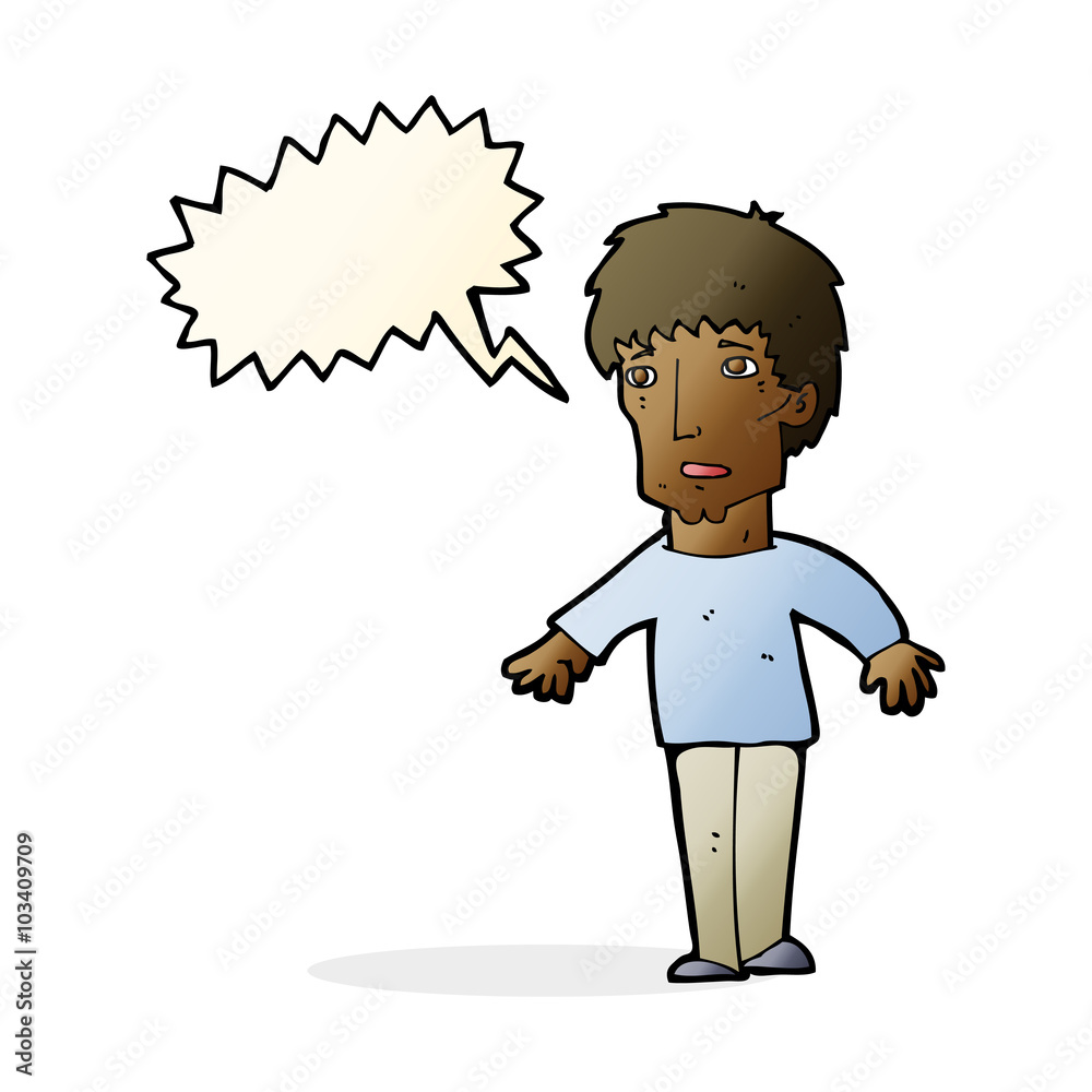 cartoon surprised man with speech bubble cartoon surprised man with speech bubble