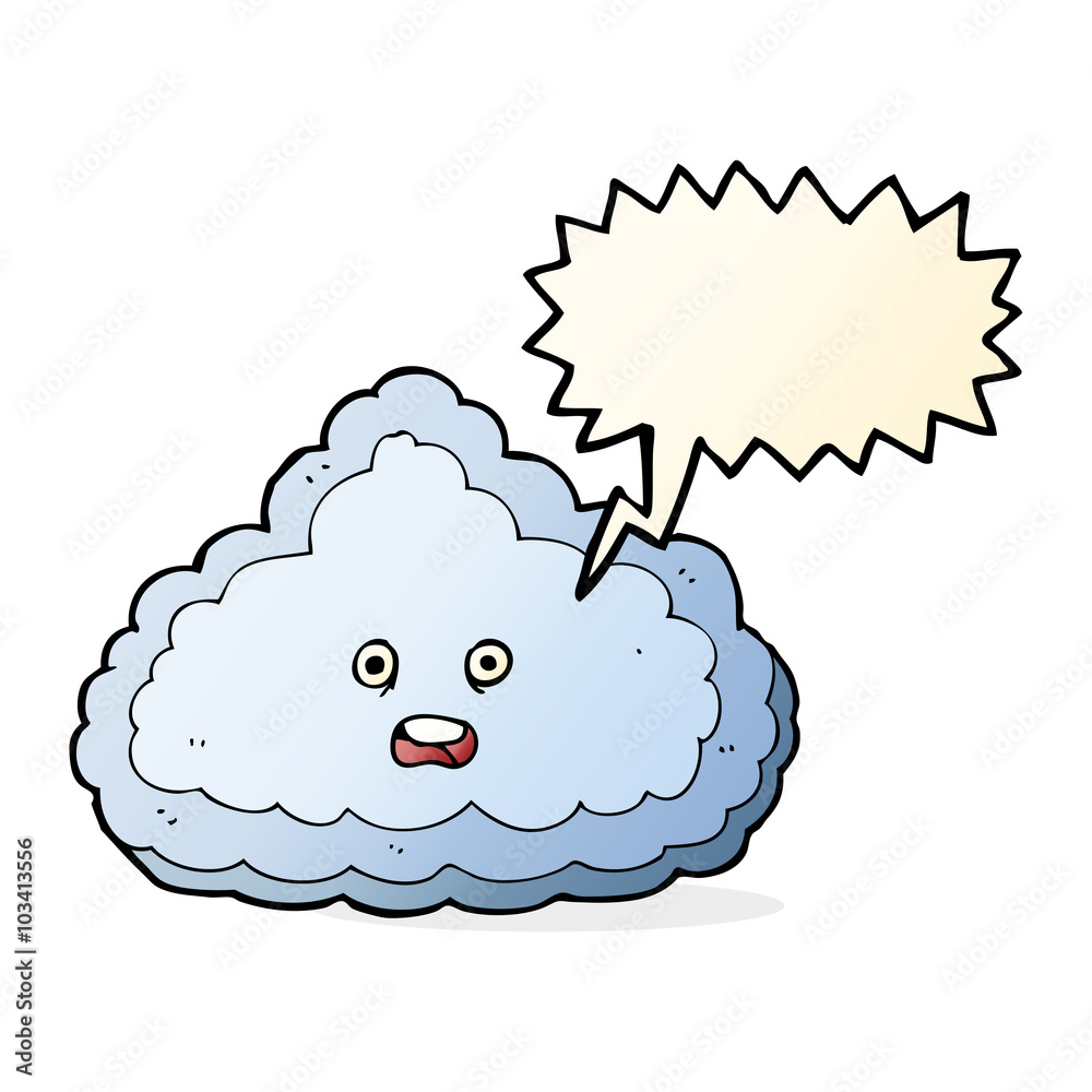 cartoon cloud with speech bubble cartoon cloud with speech bubble