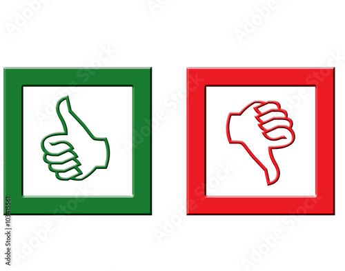 Voting boxes on white background.