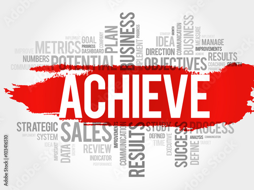 Achieve word cloud, business concept background