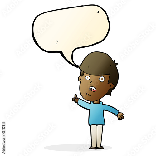 cartoon man asking question with speech bubble