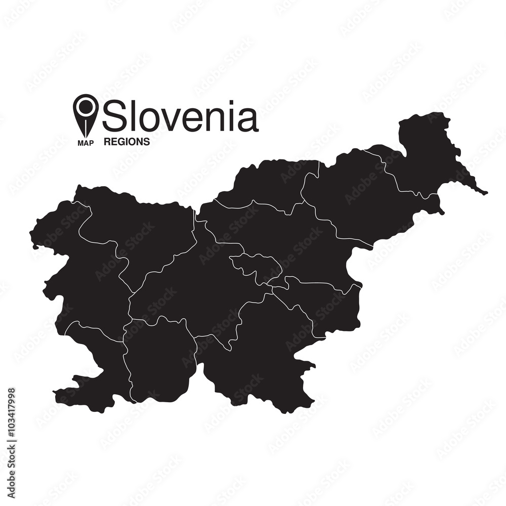 Slovenia map regions