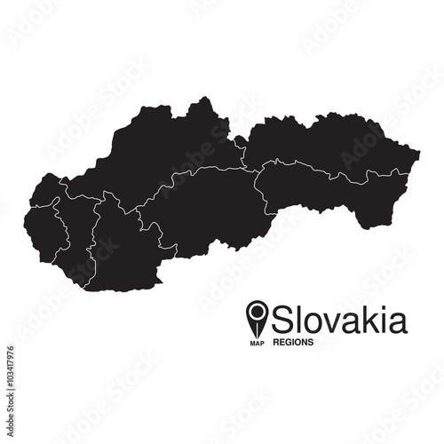 Photography Slovakia map regions