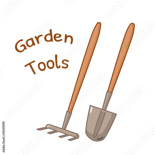 Isolated gardening tools icon