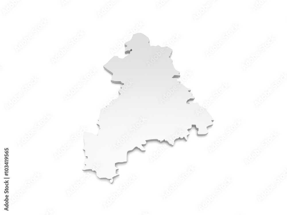 3D Karte Baden-Württemberg - Böblingen