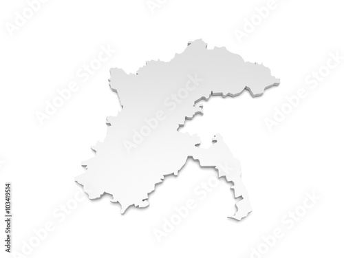 3D Karte Baden-Württemberg - Alb-Donau-Kreis