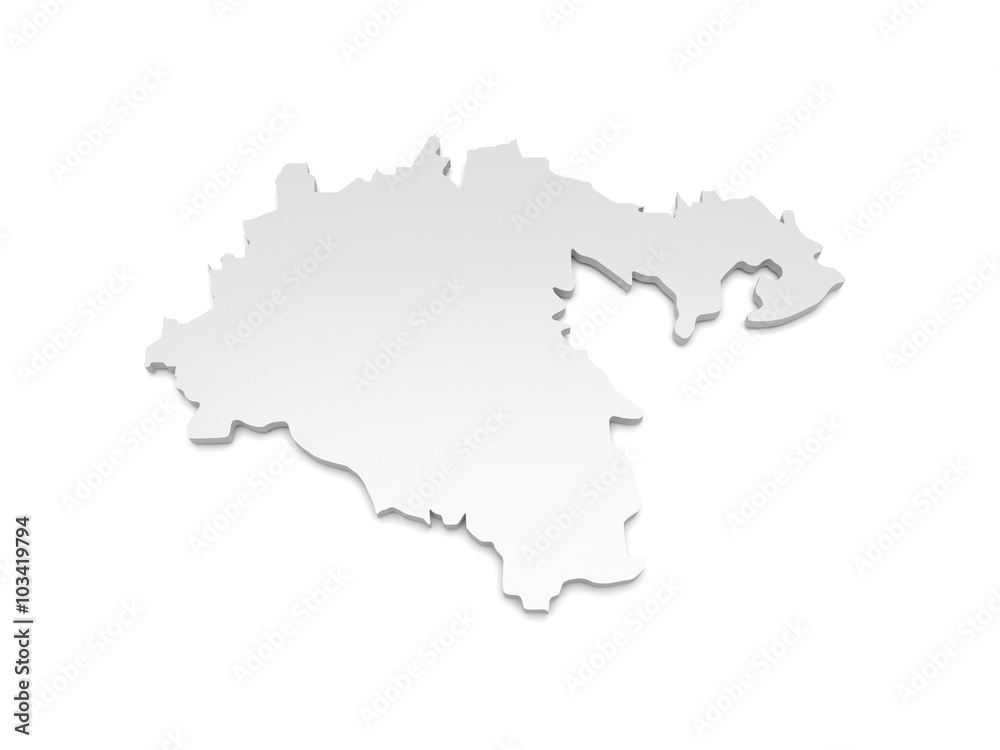 3D Karte Baden-Württemberg - Heidenheim