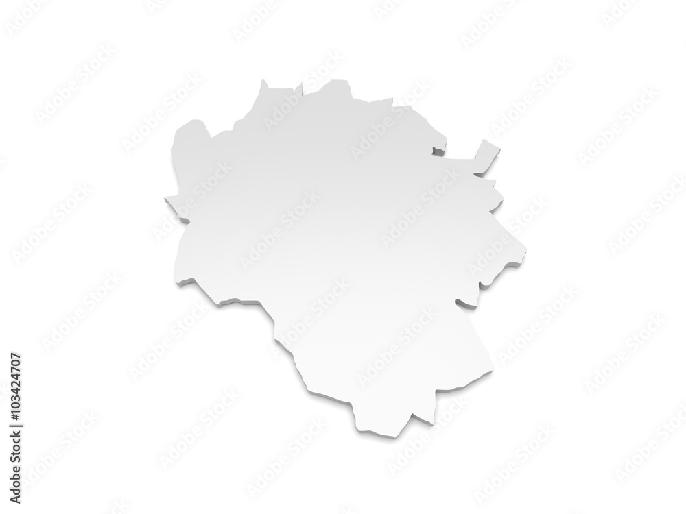 3D Karte Rheinland-Pfalz - Cochem-Zell