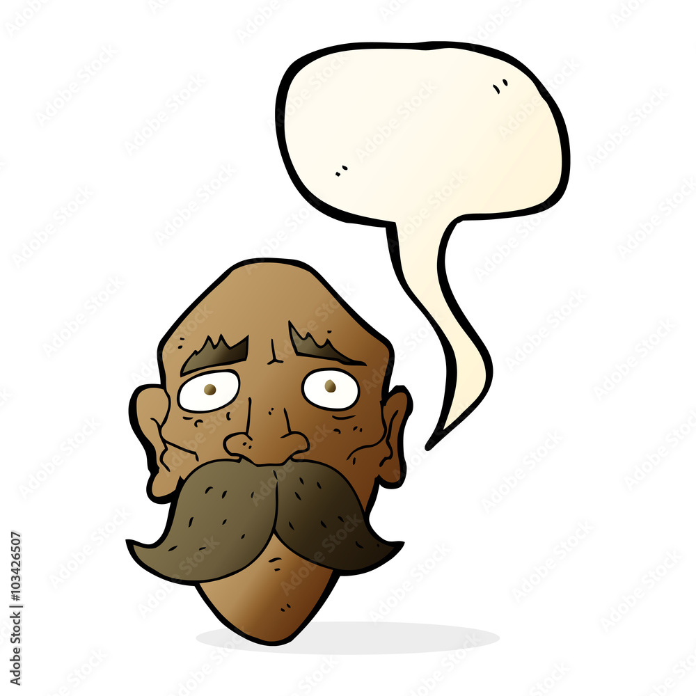 cartoon sad old man with speech bubble cartoon sad old man with speech bubble