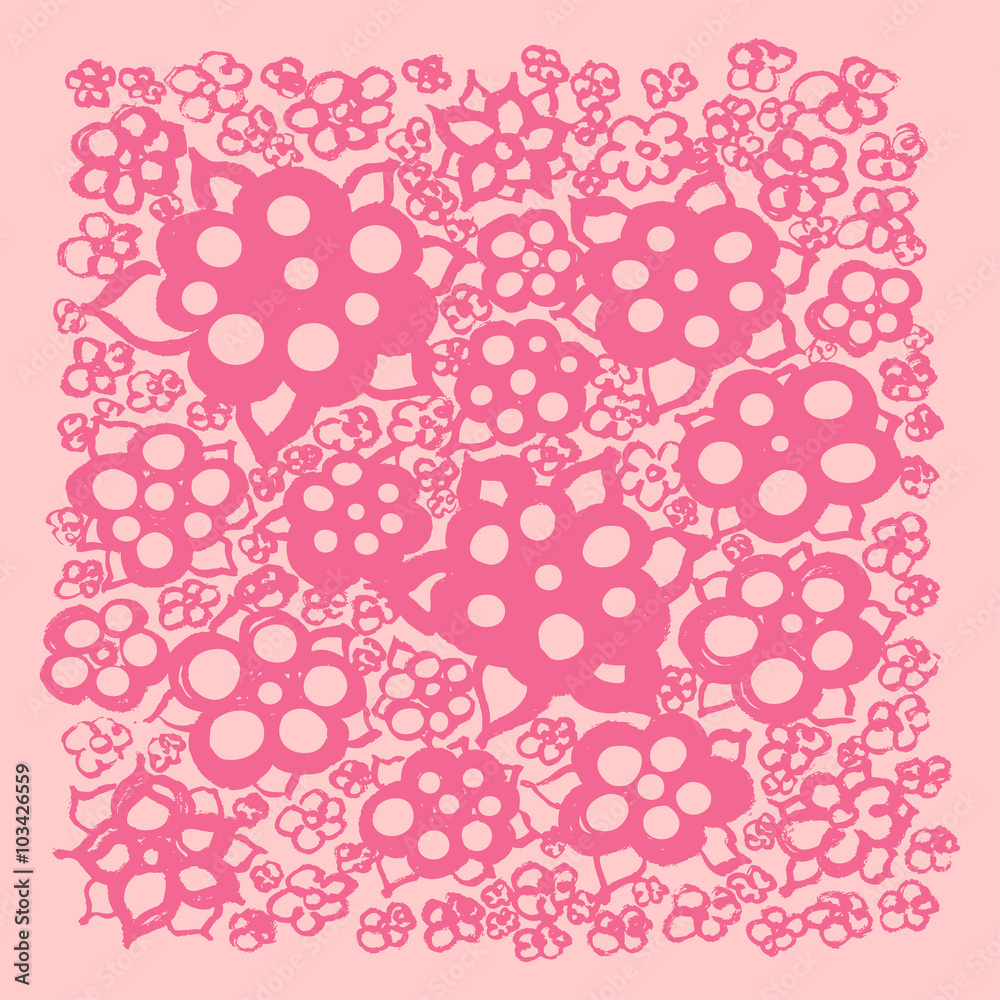 Decorative circular flowers. Decorative circular flowers.