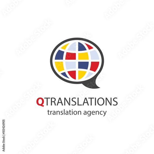 Translation agency logo - Vector Eps10