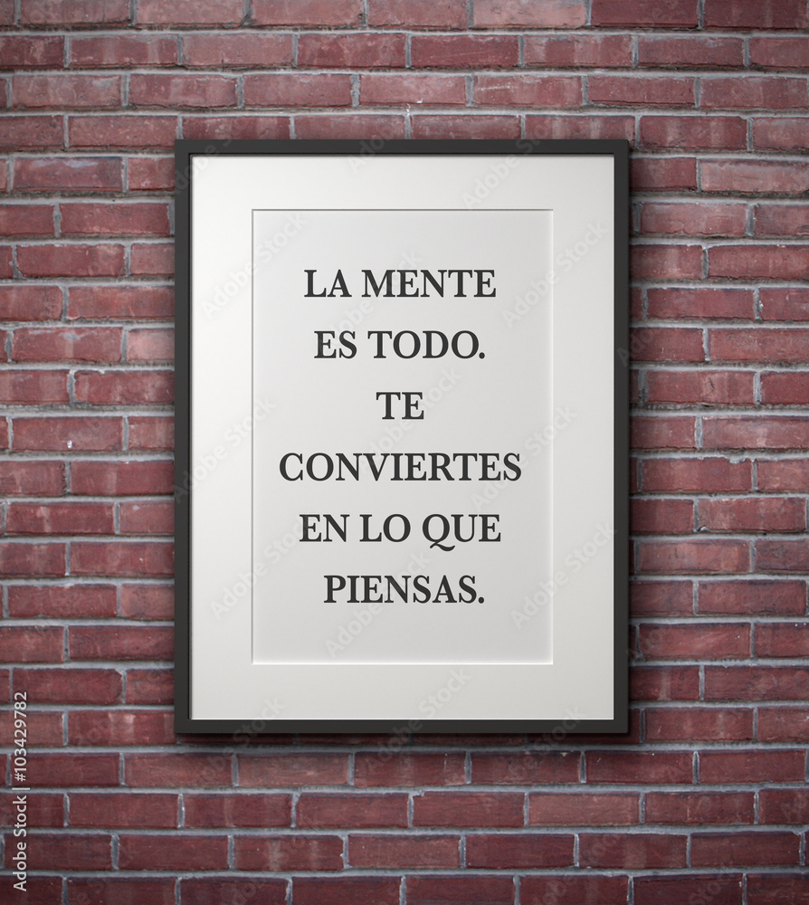 Cita Inspirada de la Motivación en Marco Cita Inspirada de la Motivación en Marco