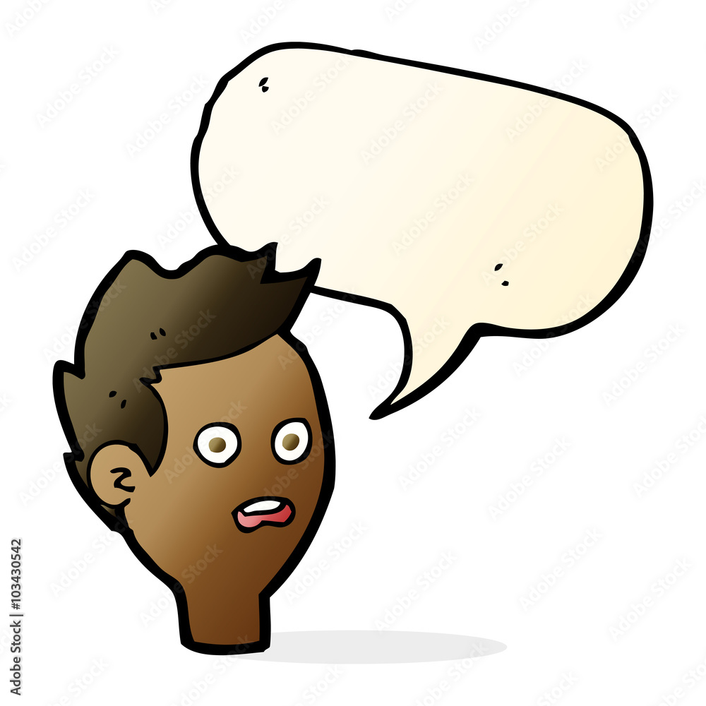 cartoon shocked man with speech bubble cartoon shocked man with speech bubble