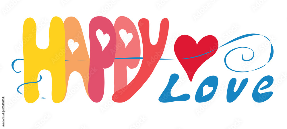 wish happy love/ card background with an inscription happy love with hearts wish happy love/ card background with an inscription happy love with hearts