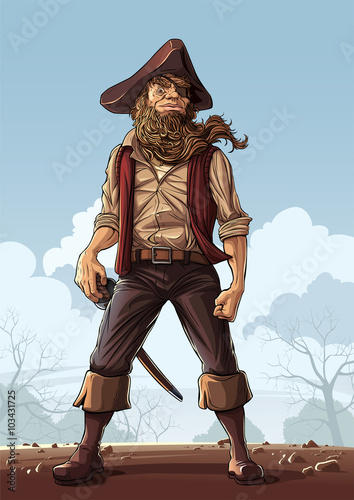 Old Pirate

Vector illustration of old beard pirate in standing pose.