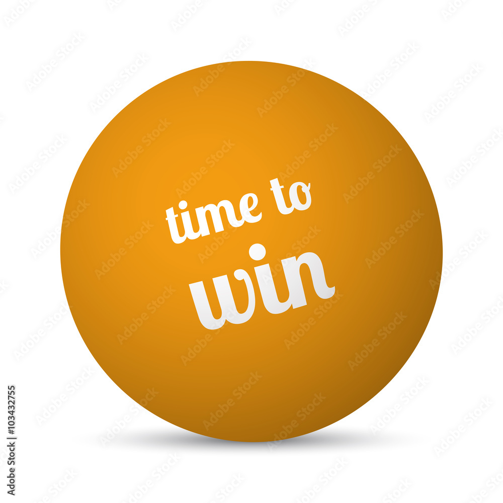 Time To Win text 3d sphere ball Time To Win text 3d sphere ball