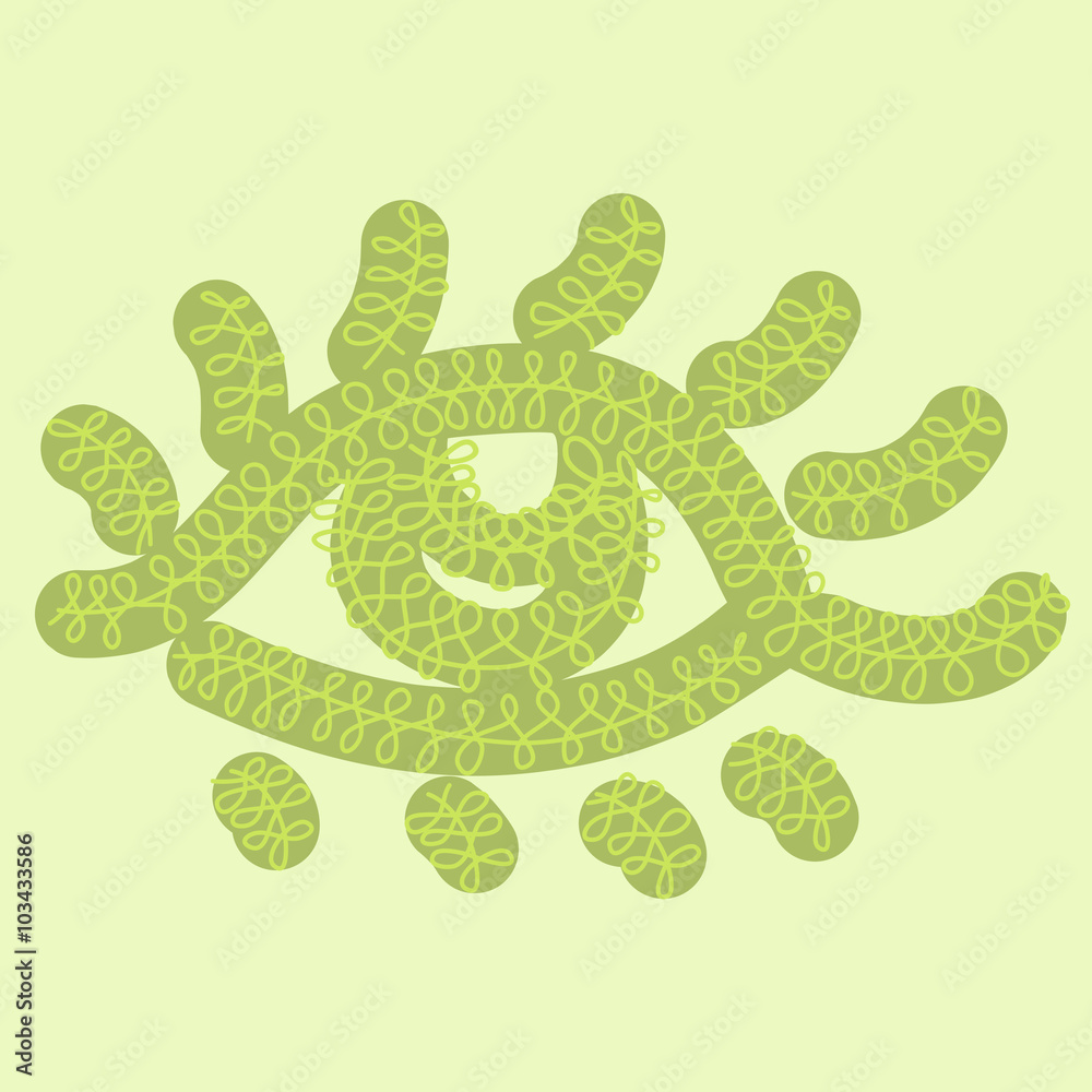 Abstract nature background with ecology floral eye Abstract nature background with ecology floral eye