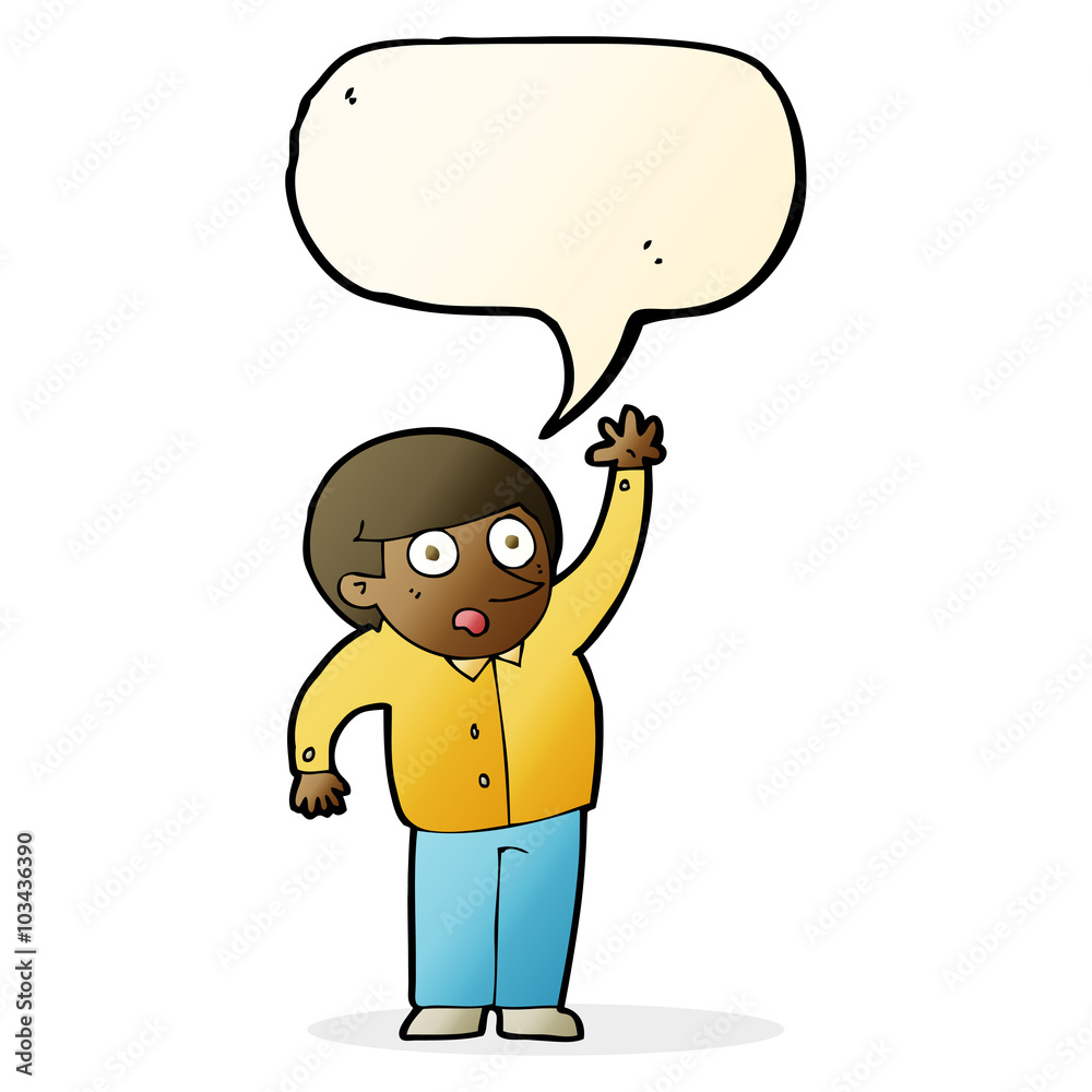 cartoon man asking question with speech bubble cartoon man asking question with speech bubble