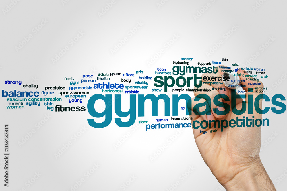 Gymnastics word cloud Gymnastics word cloud