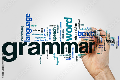 Grammar word cloud