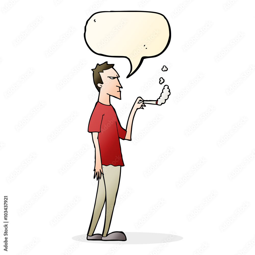cartoon annoyed smoker with speech bubble cartoon annoyed smoker with speech bubble