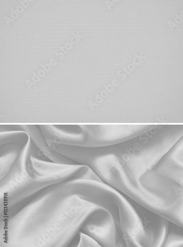 texture of white canvas background photo