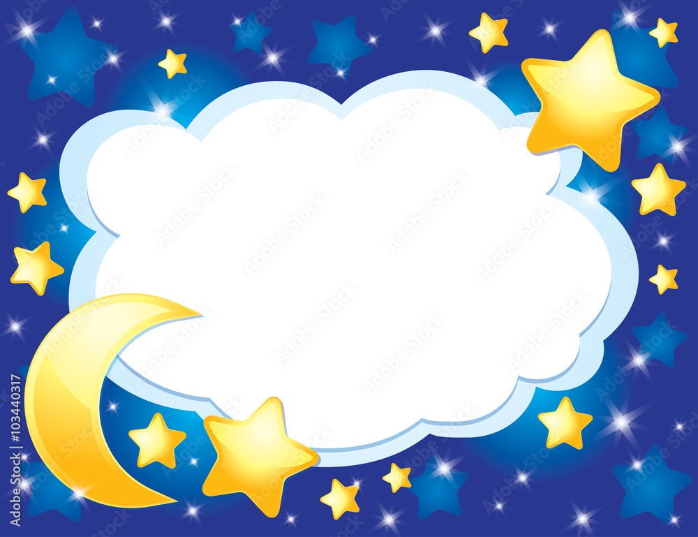 Bild auf Leinwand night background