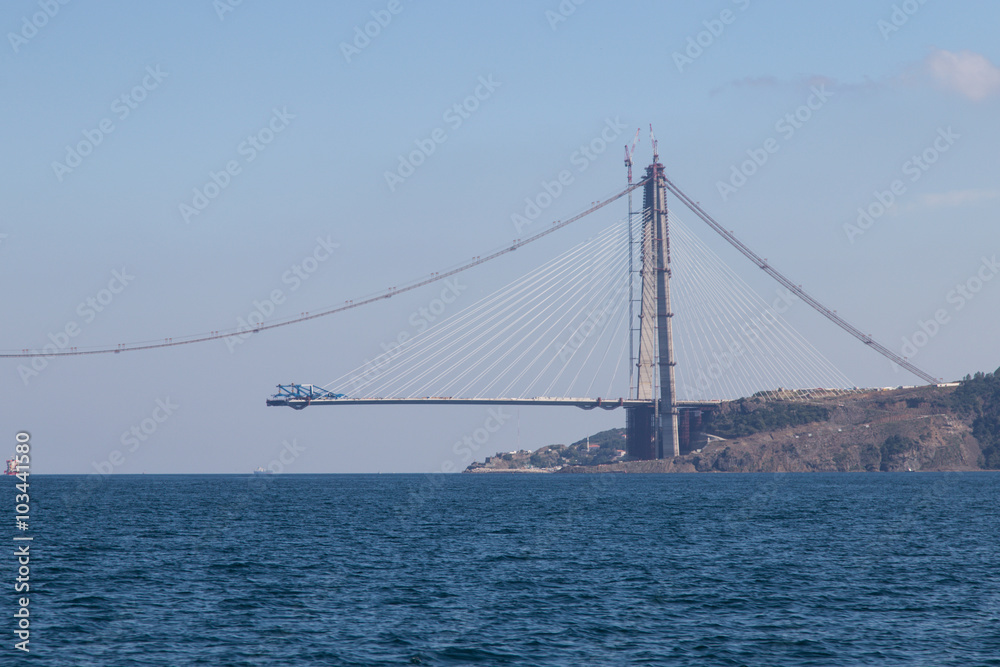Construction of Yavuz Sultan Selim Bridge Construction of Yavuz Sultan Selim Bridge