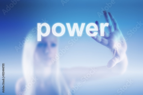 Hand and power sign