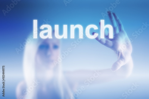 Hand and launch sign