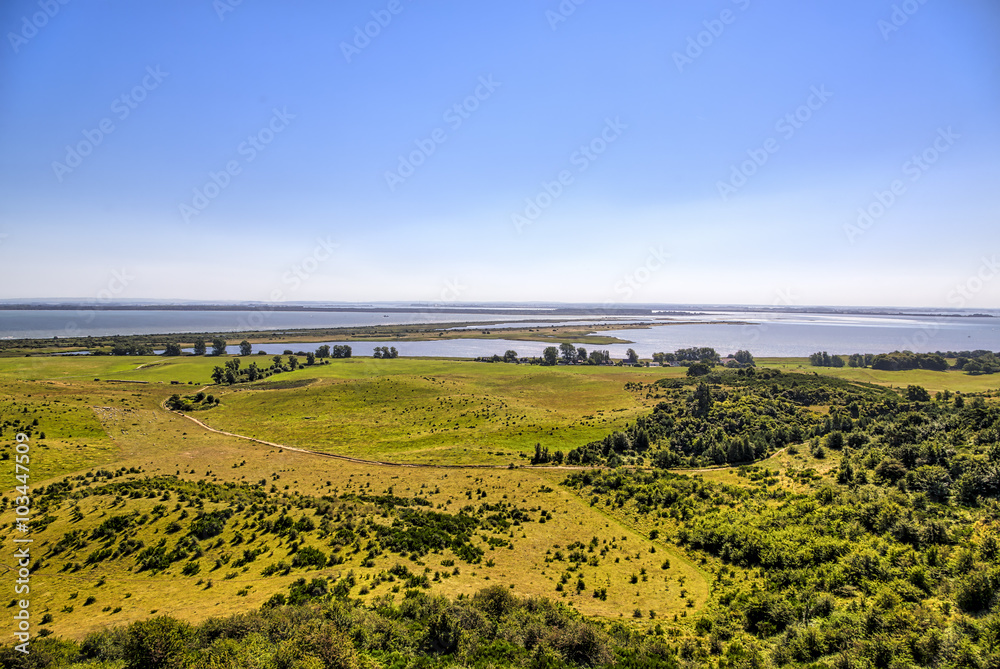 landscape and ocean at Hiddensee island
